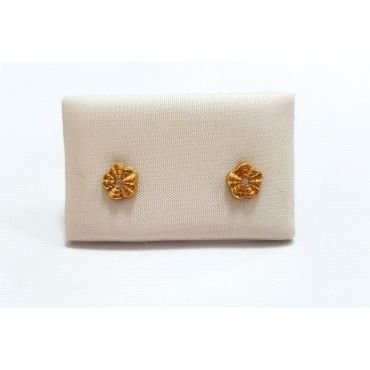PENDIENTES NIÑA ORO AMARILLO PIEDRA                                   