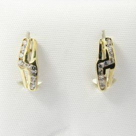 PENDIENTES NIÑA ORO AMARILLO PIEDRA