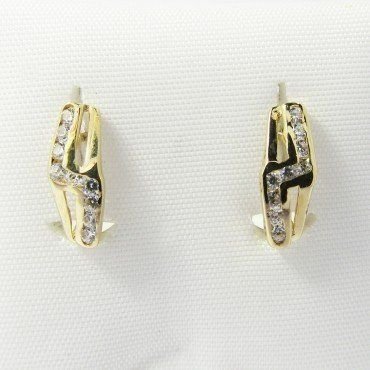 PENDIENTES NIÑA ORO AMARILLO PIEDRA
