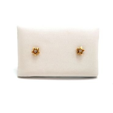 PENDIENTES NIÑA ORO AMARILLO PIEDRA                                   