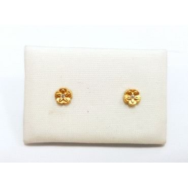 PENDIENTES NIÑA ORO AMARILLO PIEDRA                                   