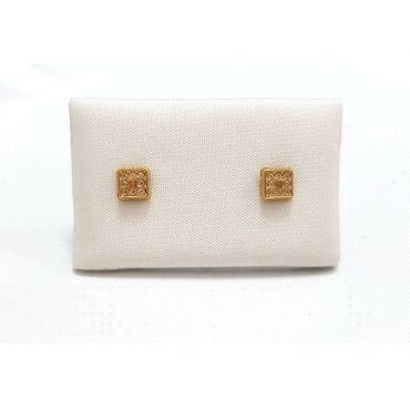 PENDIENTES NIÑA ORO AMARILLO PIEDRA                                   