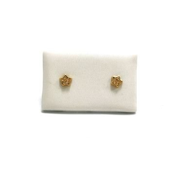 PENDIENTES NIÑA ORO AMARILLO PIEDRA                                   