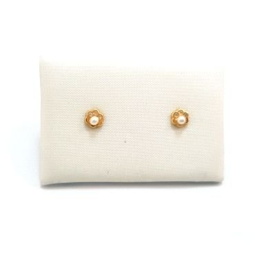 PENDIENTES NIÑA ORO AMARILLO PIEDRA                                   