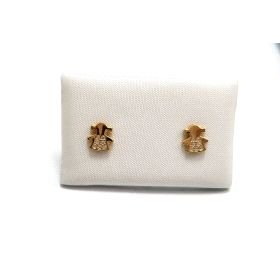 PENDIENTES NIÑA ORO AMARILLO PIEDRA                                   