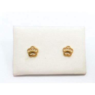 PENDIENTES NIÑA ORO AMARILLO PIEDRA                                   