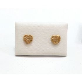 PENDIENTES NIÑA ORO AMARILLO PIEDRA                                   