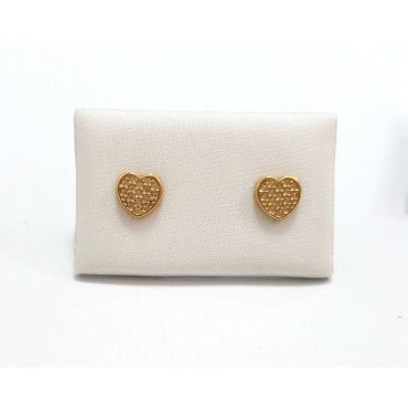 PENDIENTES NIÑA ORO AMARILLO PIEDRA                                   