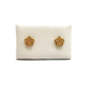 PENDIENTES NIÑA ORO AMARILLO PIEDRA                                   