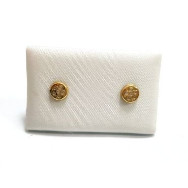 PENDIENTES NIÑA ORO AMARILLO PIEDRA                                   