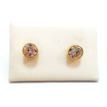 PENDIENTES NIÑA ORO AMARILLO PIEDRA                                   