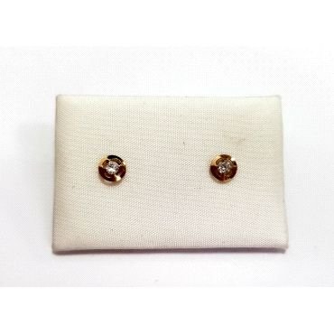 PENDIENTES NIÑA ORO AMARILLO PIEDRA                                   