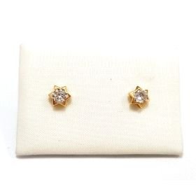PENDIENTES NIÑA ORO AMARILLO PIEDRA                                   