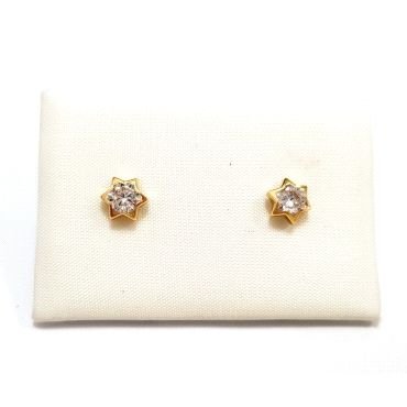 PENDIENTES NIÑA ORO AMARILLO PIEDRA                                   