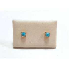 PENDIENTES NIÑA ORO AMARILLO PIEDRA                                   