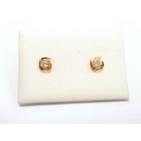 PENDIENTES NIÑA ORO AMARILLO PIEDRA                                   