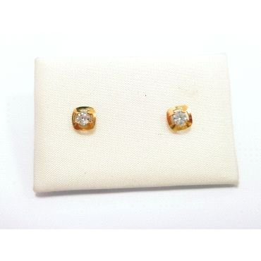 PENDIENTES NIÑA ORO AMARILLO PIEDRA                                   