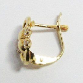 PENDIENTES NIÑA ORO AMARILLO PIEDRA