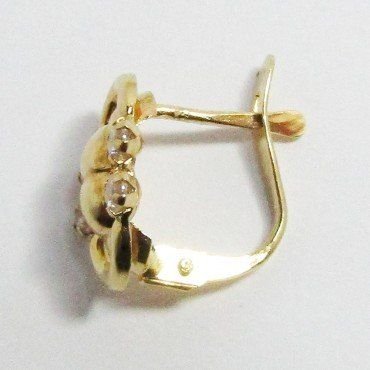 PENDIENTES NIÑA ORO AMARILLO PIEDRA