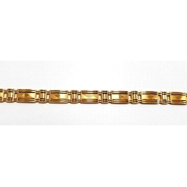 PULSERAS CABALLERO ORO AMARILLO ITALIANO                              