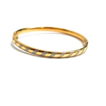 PULSERA ARO ORO BICOLOR ITALIANO                                      