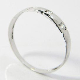 SORTIJA NIÑA ORO BLANCO PIEDRA
