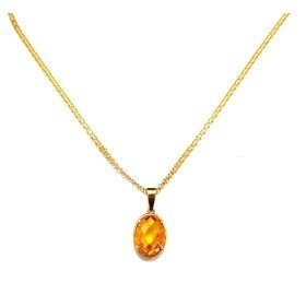 GARGANTILLA ORO AMARILLO PIEDRA                                       