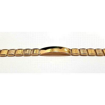 ESCLAVA CABALLERO ORO BICOLOR ITALIANO L