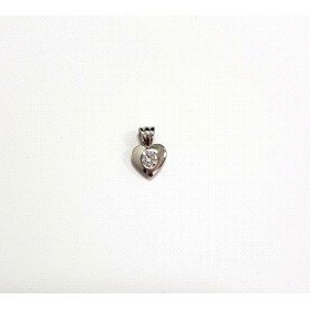 COLGANTE ORO BLANCO PIEDRA                                            