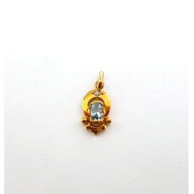 COLGANTE ORO AMARILLO PIEDRA                                          