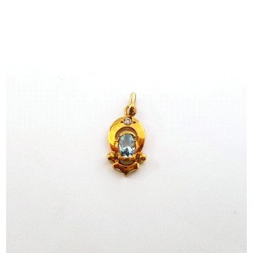 COLGANTE ORO AMARILLO PIEDRA                                          