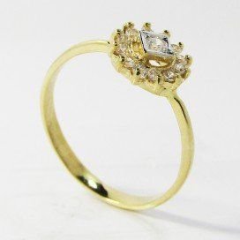 SORTIJA NIÑA BICOLOR PIEDRA