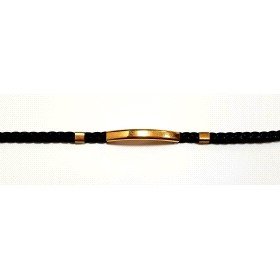 PULSERAS CABALLERO ORO AMARILLO CUERO                                 