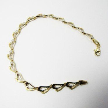 PULSERA SRA. ORO BICOLOR ITALIANO LISO
