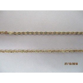 CADENAS ORO AMARILLO 40 CM. FORZADA PLANA                             