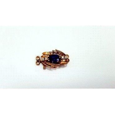 BROCHE COLLAR ORO AMARILLO PIEDRA                                     