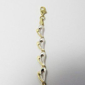 PULSERA SRA. ORO BICOLOR ITALIANO LISO