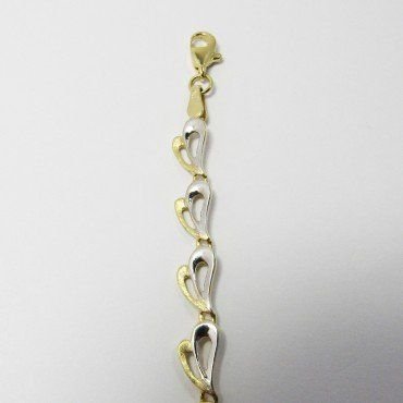 PULSERA SRA. ORO BICOLOR ITALIANO LISO