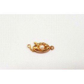 BROCHE COLLAR ORO AMARILLO PERLA                                      