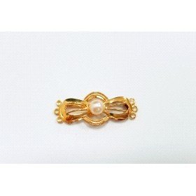 BROCHE COLLAR ORO AMARILLO PERLA                                      