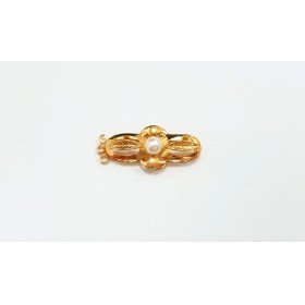 BROCHE COLLAR ORO AMARILLO PERLA                                      