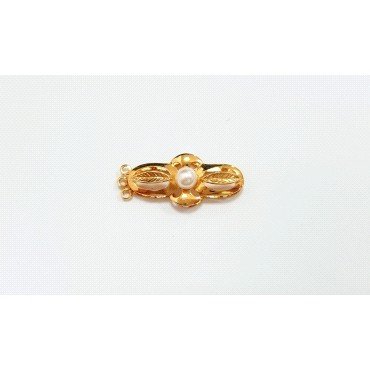BROCHE COLLAR ORO AMARILLO PERLA                                      