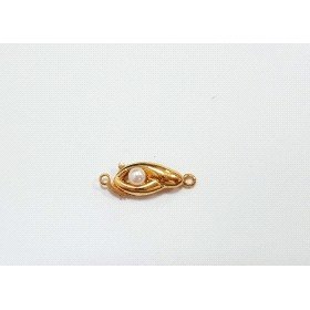 BROCHE COLLAR ORO AMARILLO PERLA                                      
