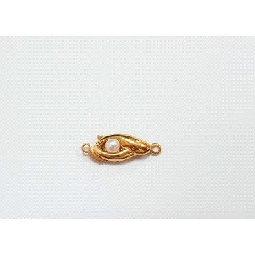 BROCHE COLLAR ORO AMARILLO PERLA                                      