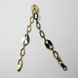 PULSERA SRA. ORO BICOLOR ITALIANO LISO