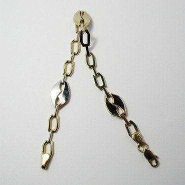 PULSERA SRA. ORO BICOLOR ITALIANO LISO