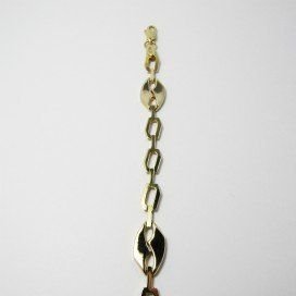 PULSERA SRA. ORO BICOLOR ITALIANO LISO