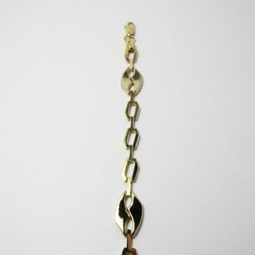 PULSERA SRA. ORO BICOLOR ITALIANO LISO