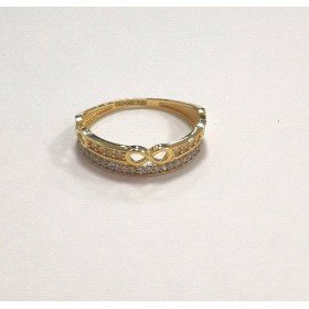 SORTIJA ORO AMARILLO INFINITO  PIEDRA                                 