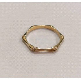 SORTIJA ORO AMARILLO FORMA PIEDRA                                     